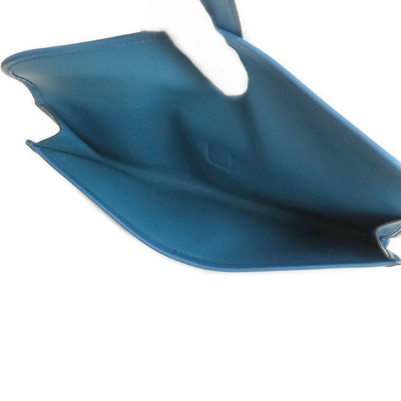 Hermes Jige Elan 29 Second Clutch Bag Vaux Epson Leather Blue - Picture 4 of 10